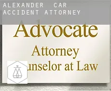 Alexander  car accident attorney