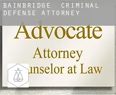 Bainbridge  criminal defense attorney