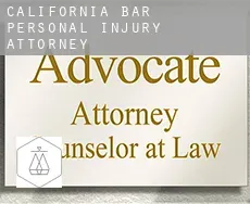 California Bar  personal injury attorney