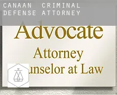 Canaan  criminal defense attorney