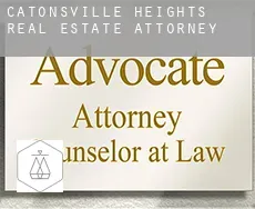 Catonsville Heights  real estate attorney