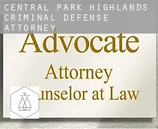 Central Park Highlands  criminal defense attorney