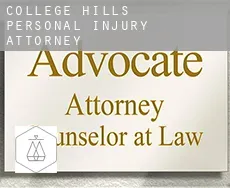 College Hills  personal injury attorney