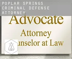 Poplar Springs  criminal defense attorney