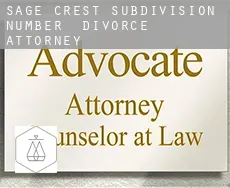 Sage Crest Subdivision Number 5  divorce attorney
