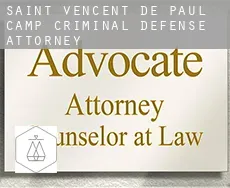 Saint Vencent de Paul Camp  criminal defense attorney