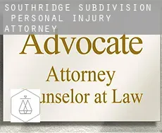 Southridge Subdivision 2  personal injury attorney
