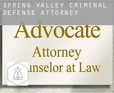 Spring Valley  criminal defense attorney
