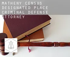 Matheny  criminal defense attorney