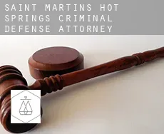 Saint Martins Hot Springs criminal defense attorney