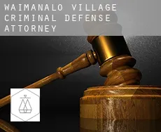 Waimanalo Village  criminal defense attorney