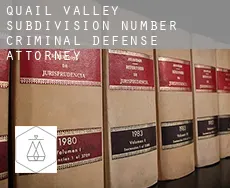 Quail Valley Subdivision Number 3  criminal defense attorney