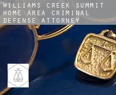 Williams Creek Summit Home Area  criminal defense attorney