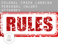 Colonel Creek Landing  personal injury attorney