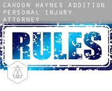 Cahoon Haynes Addition  personal injury attorney