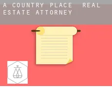 A Country Place  real estate attorney