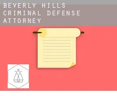 Beverly Hills  criminal defense attorney