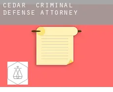 Cedar  criminal defense attorney