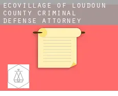 EcoVillage of Loudoun County  criminal defense attorney