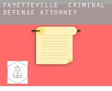 Fayetteville  criminal defense attorney