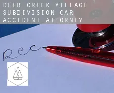 Deer Creek Village Subdivision  car accident attorney